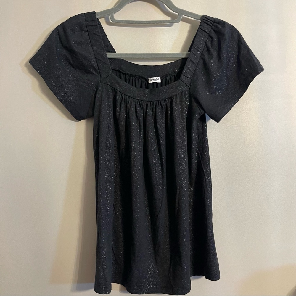 Splendid Black Shimmer Blouse